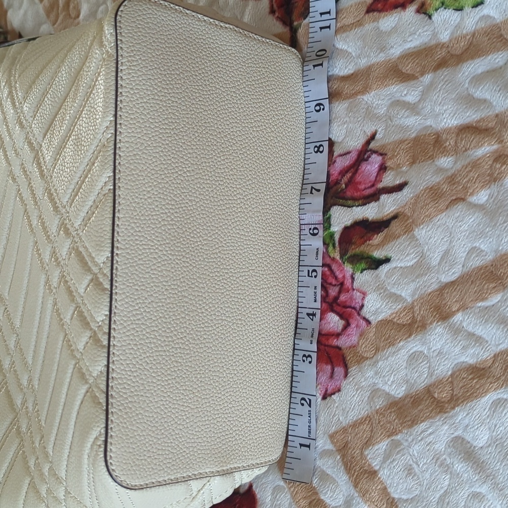 Lauren Ralph Debby Plaid Quilted Leather Shoulder Crossbody bag. - Picture 3 of 14